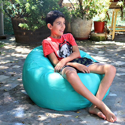Pouf a sacco da esterno per giardini e terrazze Happers Pouf a sacco da esterno