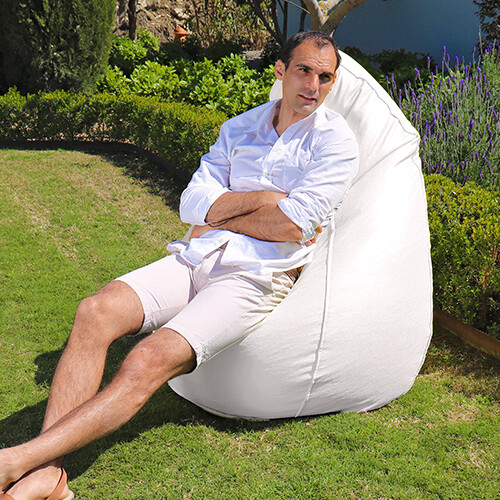 Pouf a pera da esterni per giardini e terrazze Happers Pouf a pera da esterno