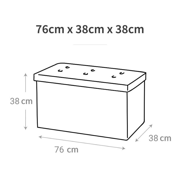 Panchina pouf contenitore. Contenitore interno imbottito e pieghevole in colore Grigio (7)