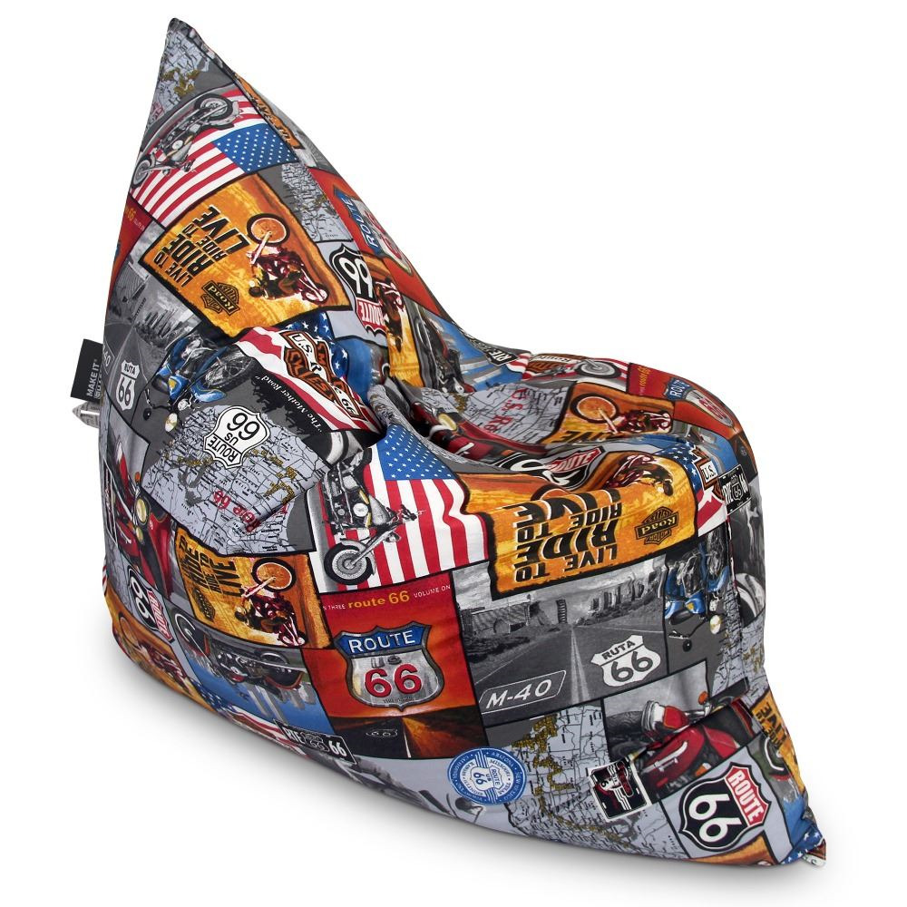 Big Pouf stampati Route 66 Happers (1)