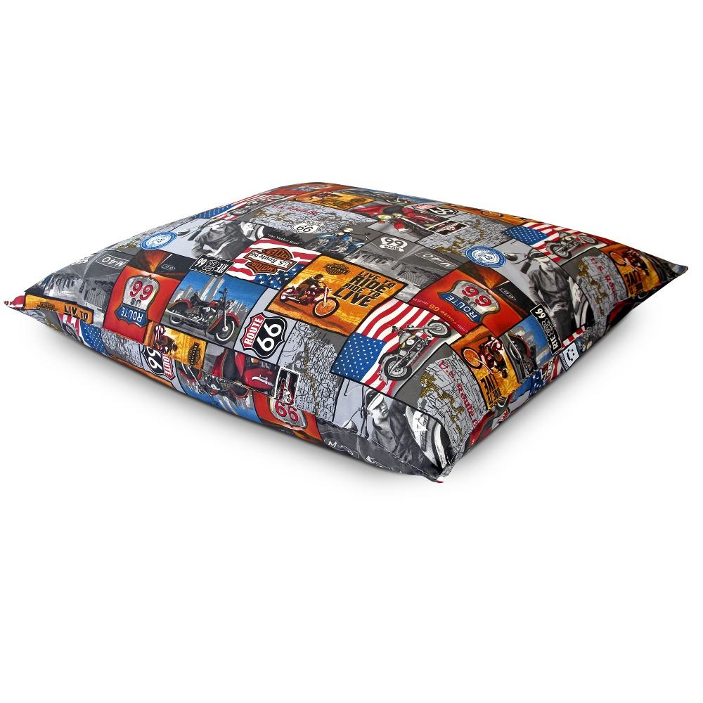 Big Pouf stampati Route 66 Happers (2)