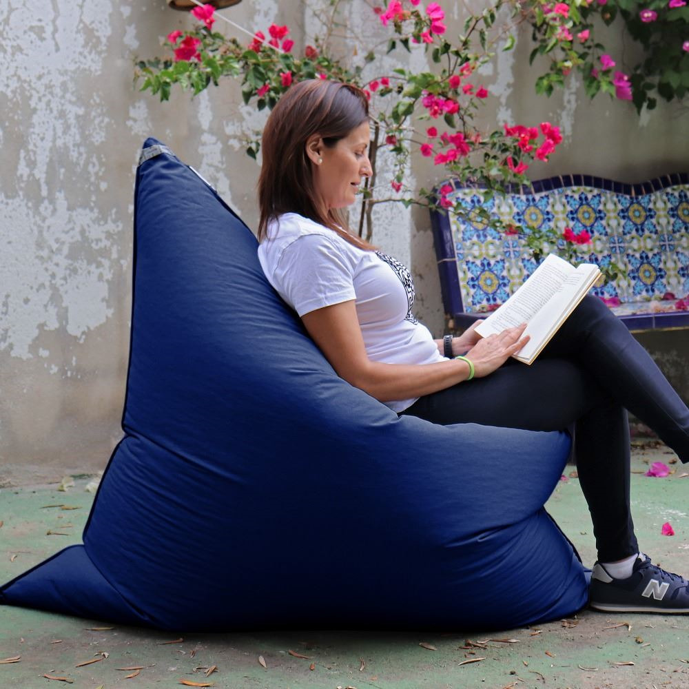 Big Pouf Naylim Opaco da interni o esterni Blu (5)