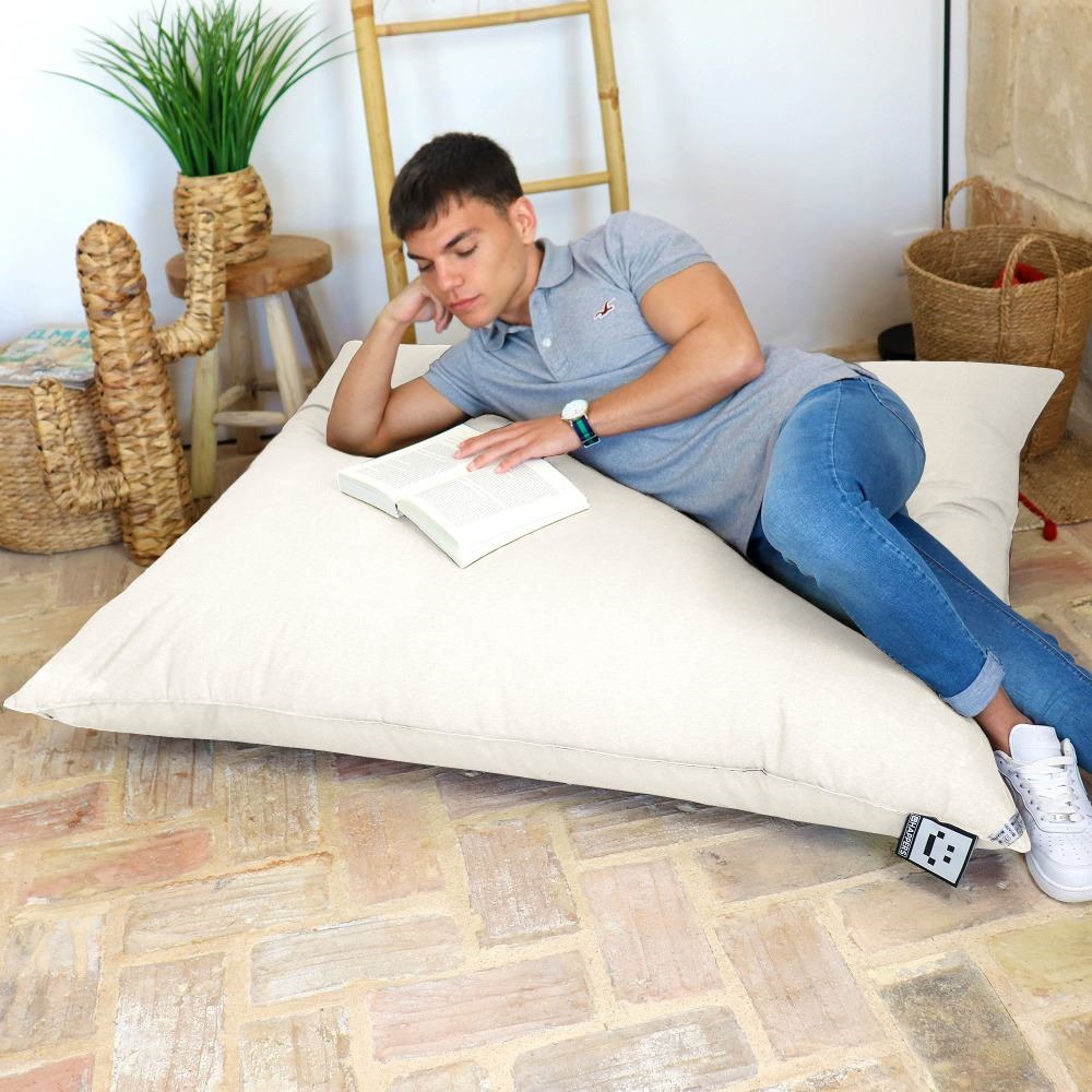 Big Pouf Naylim Opaco da interni o esterni Ecrù (11)