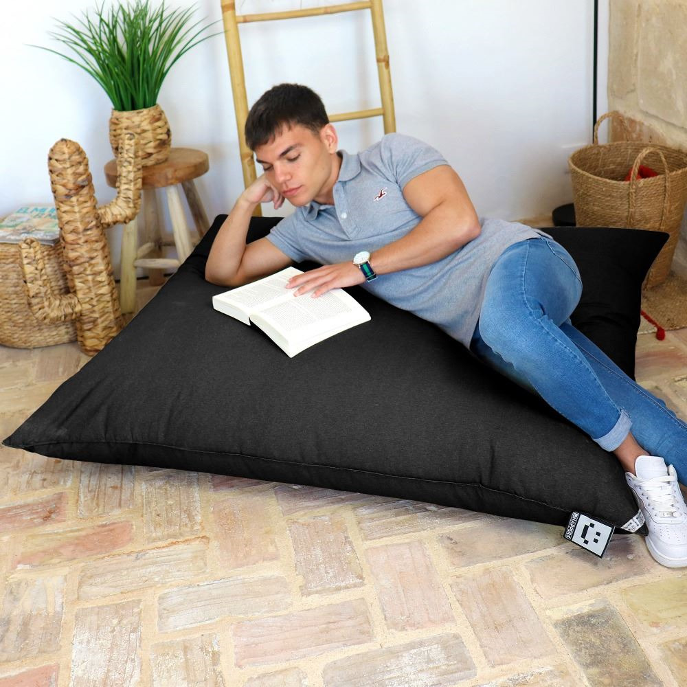 Big Pouf Naylim Opaco da interni o esterni Nero (7)