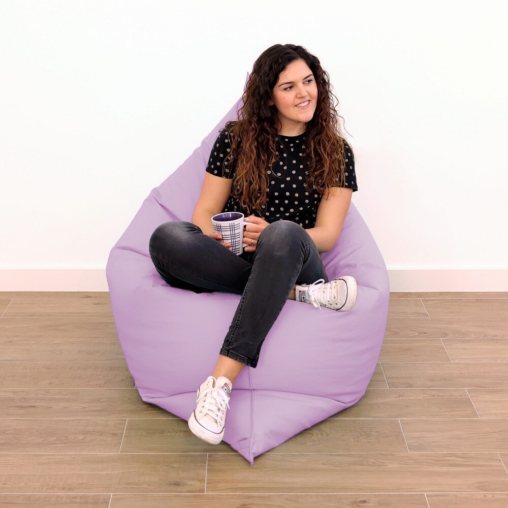 Big Pouf Similpelle Lavanda (1)