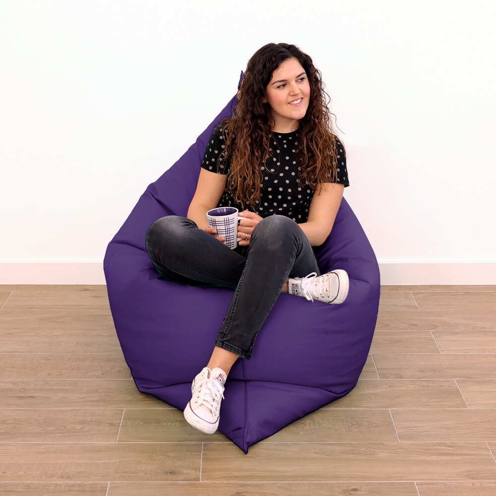 Big Pouf Similpelle Lilla (1)
