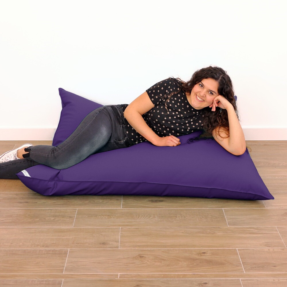 Big Pouf Similpelle Lilla (7)