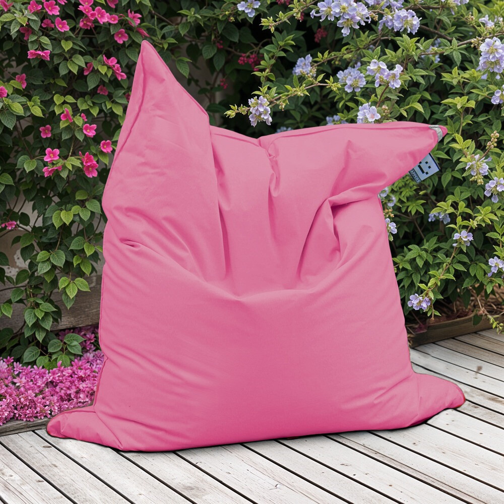 Big Pouf Similpelle per Esterno o Interno Rosa (6)