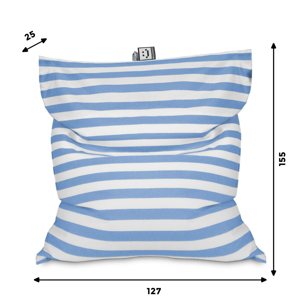 Big Pouf Toldotex Cielo blu per uso interno o esterno (4)