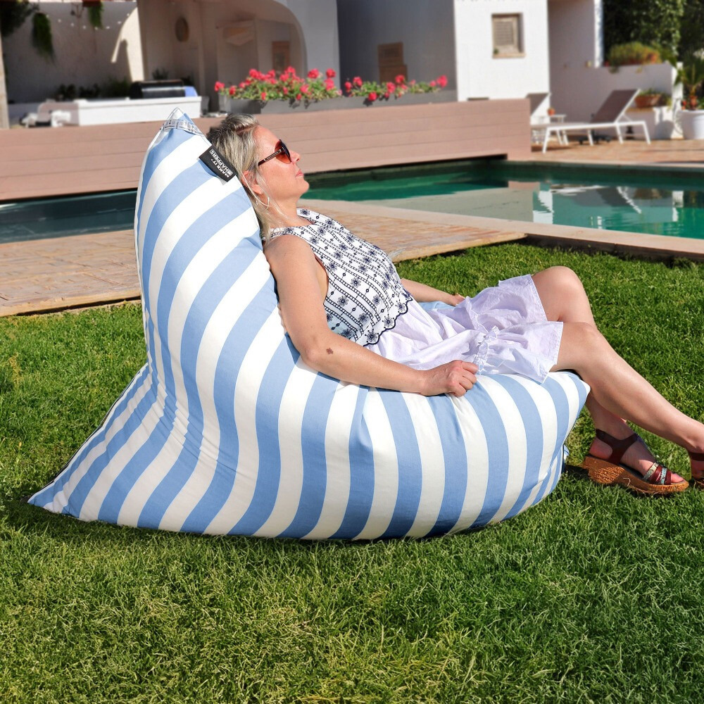 Big Pouf Toldotex Cielo blu per uso interno o esterno (5)