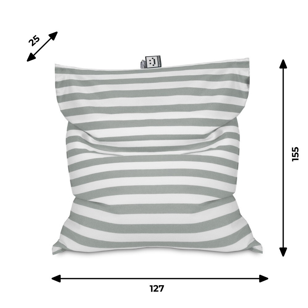 Big Pouf Toldotex Grigio per uso interno o esterno (4)