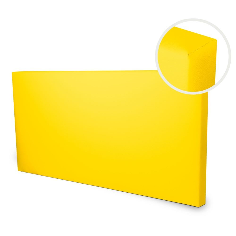 Cabecero de Cama Amarillo Tapizado (2)