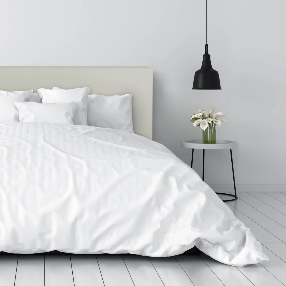 Cabecero de Cama Ceniza Tapizado ()