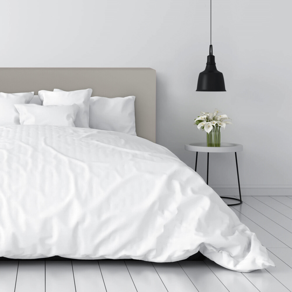 Cabecero de Cama Gris Claro Tapizado ()