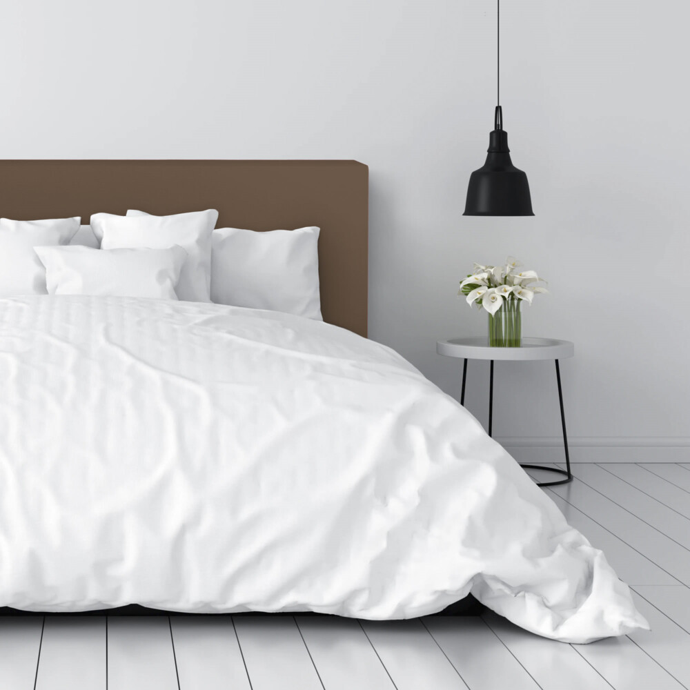 Cabecero de Cama Marrón Tapizado ()