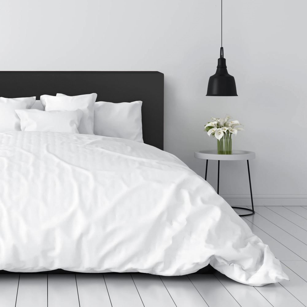 Cabecero de Cama Negro Tapizado ()