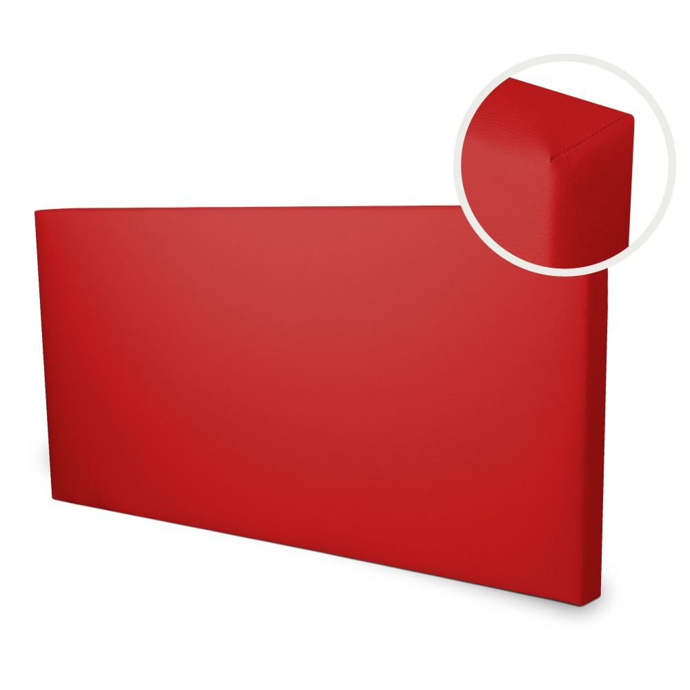 Cabecero de Cama Rojo Tapizado (2)