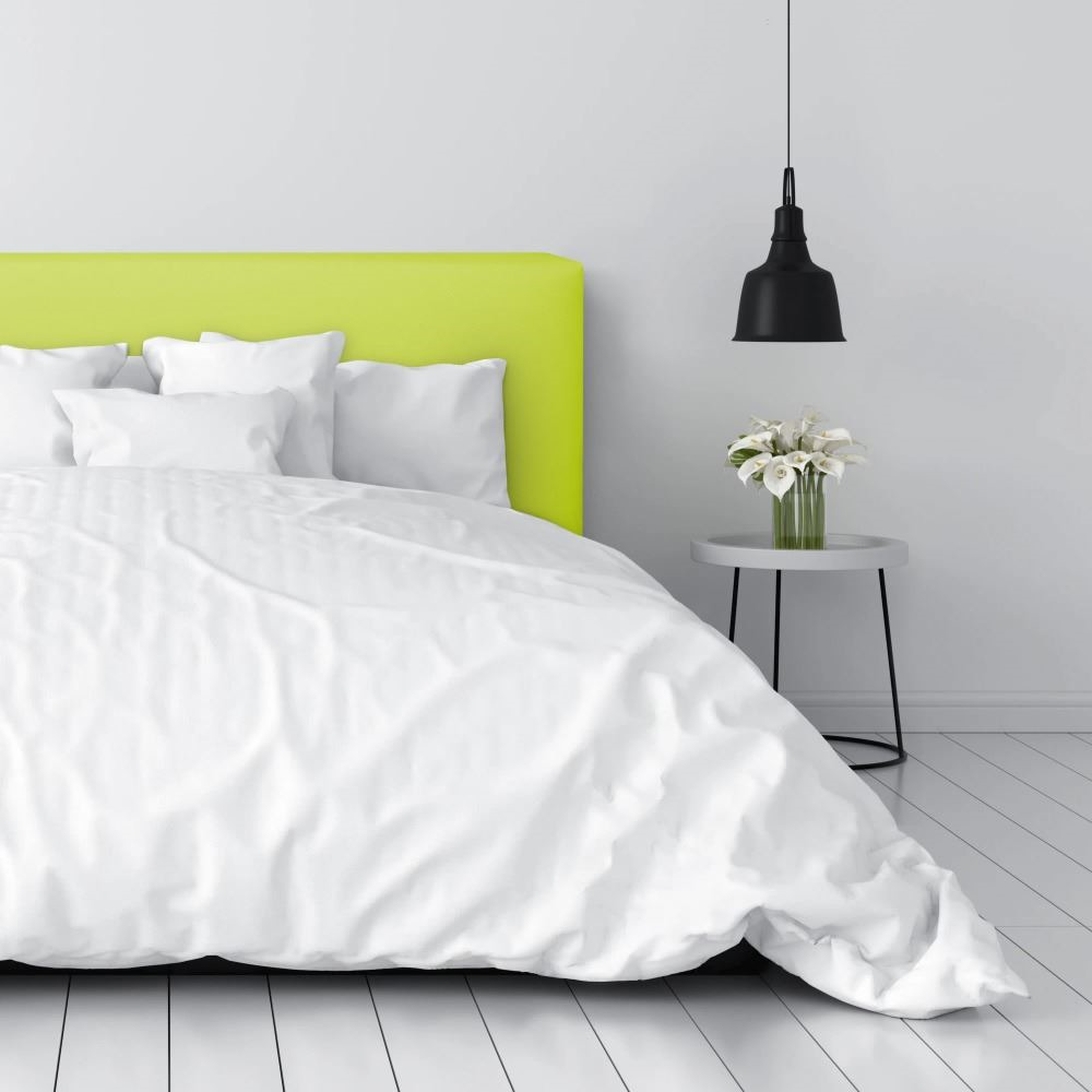 Cabecero de Cama Verde Tapizado ()