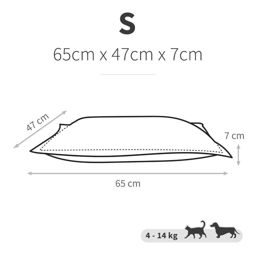 Cama para Perros Grandes, Tejido Aquaclean y Antimanchas en Color Gris. (1)