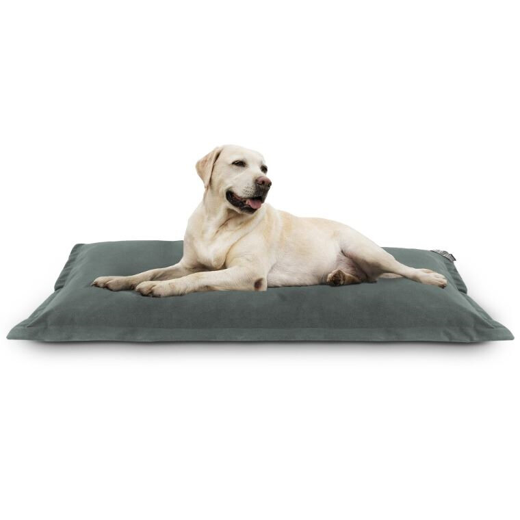 Cama para Perros Grandes, Tejido Aquaclean y Antimanchas en Color Gris. (2)