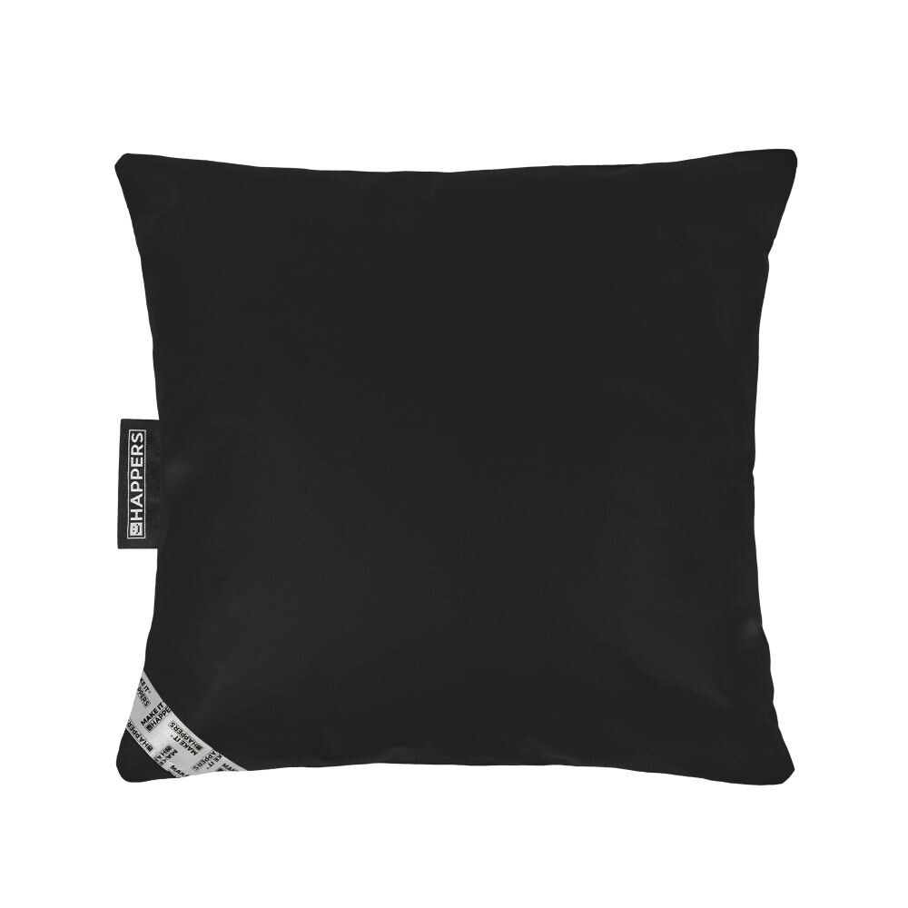 Cuscino in similpelle per esterni Nero Happers (1)