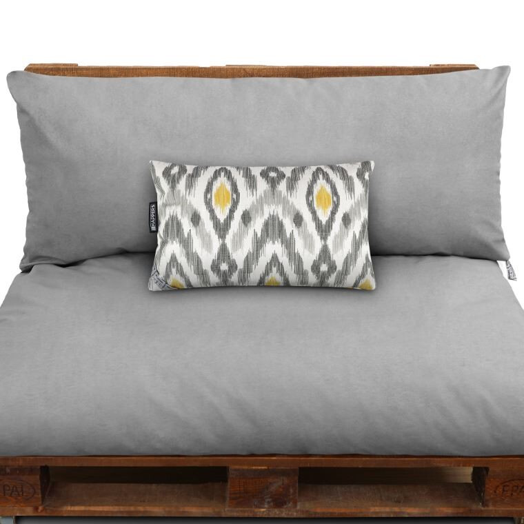 Cuscino Decorativo Esterno Etnico Naylim Senape/Grigio (6)