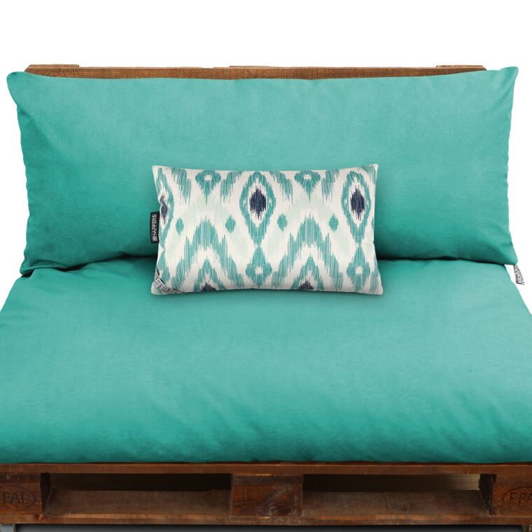 Cuscino Decorativo Esterno Etnico Naylim Turchese/Menta (4)