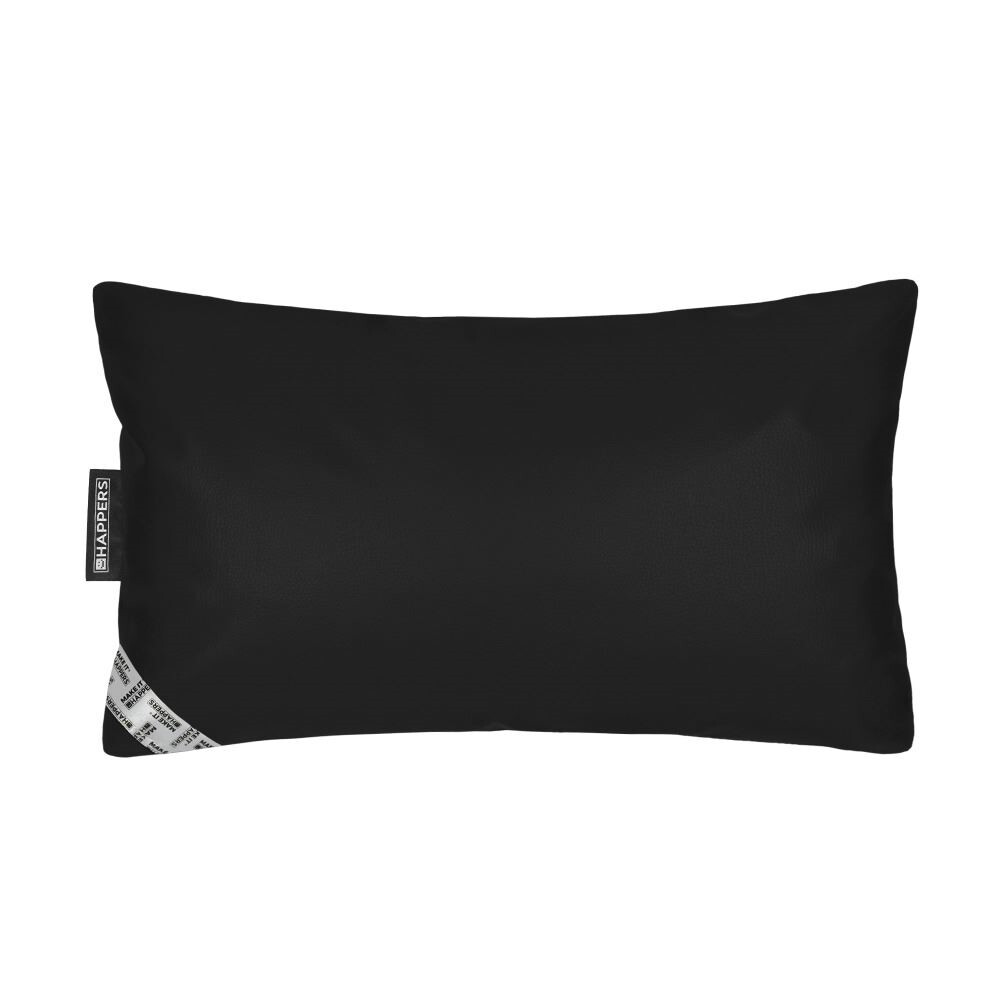 Cuscino in similpelle per esterni Nero Happers (1)