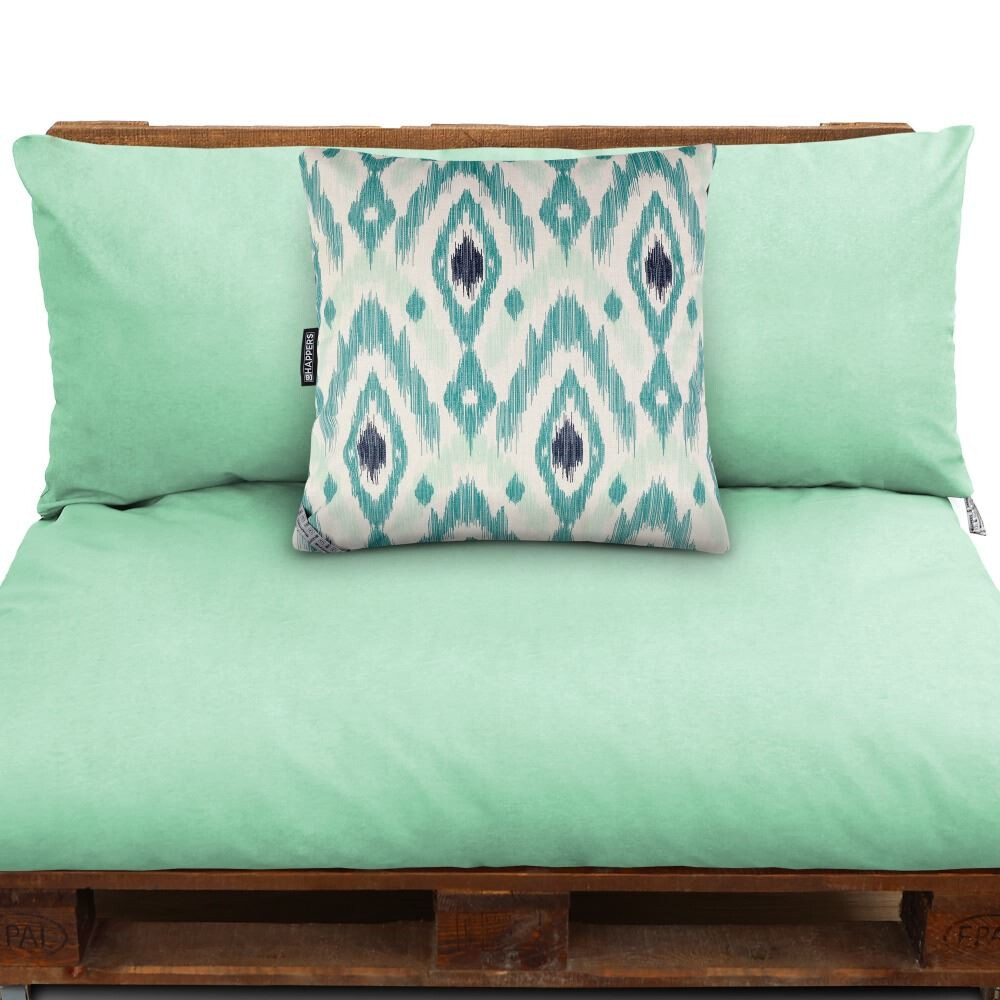 Cuscino Decorativo Esterno Etnico Naylim Turchese/Menta (5)