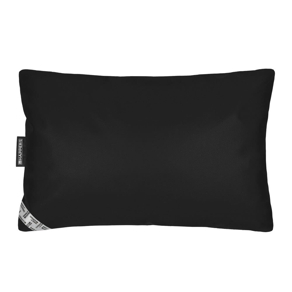 Cuscino in similpelle per esterni Nero Happers (1)