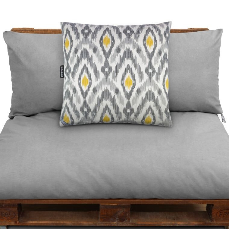 Cuscino Decorativo Esterno Etnico Naylim Senape/Grigio (6)