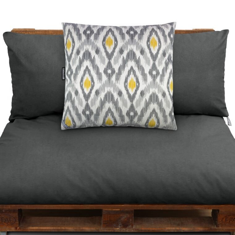 Cuscino Decorativo Esterno Etnico Naylim Senape/Grigio (5)