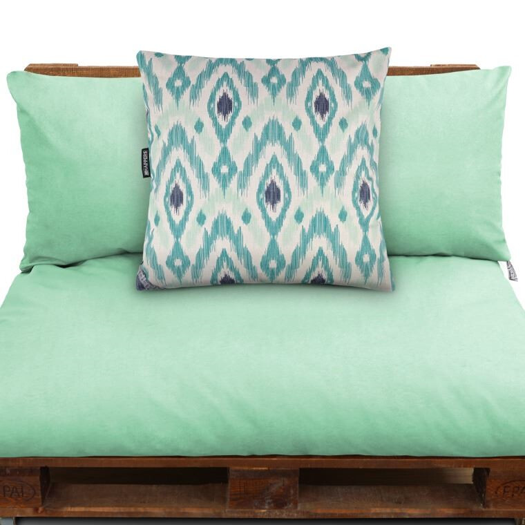 Cuscino Decorativo Esterno Etnico Naylim Turchese/Menta (5)