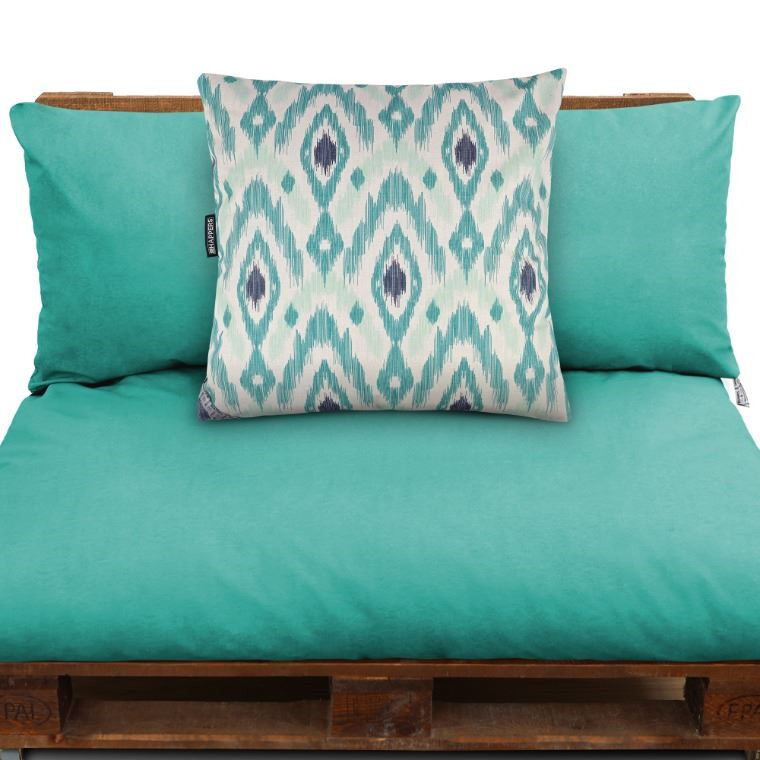 Cuscino Decorativo Esterno Etnico Naylim Turchese/Menta (4)