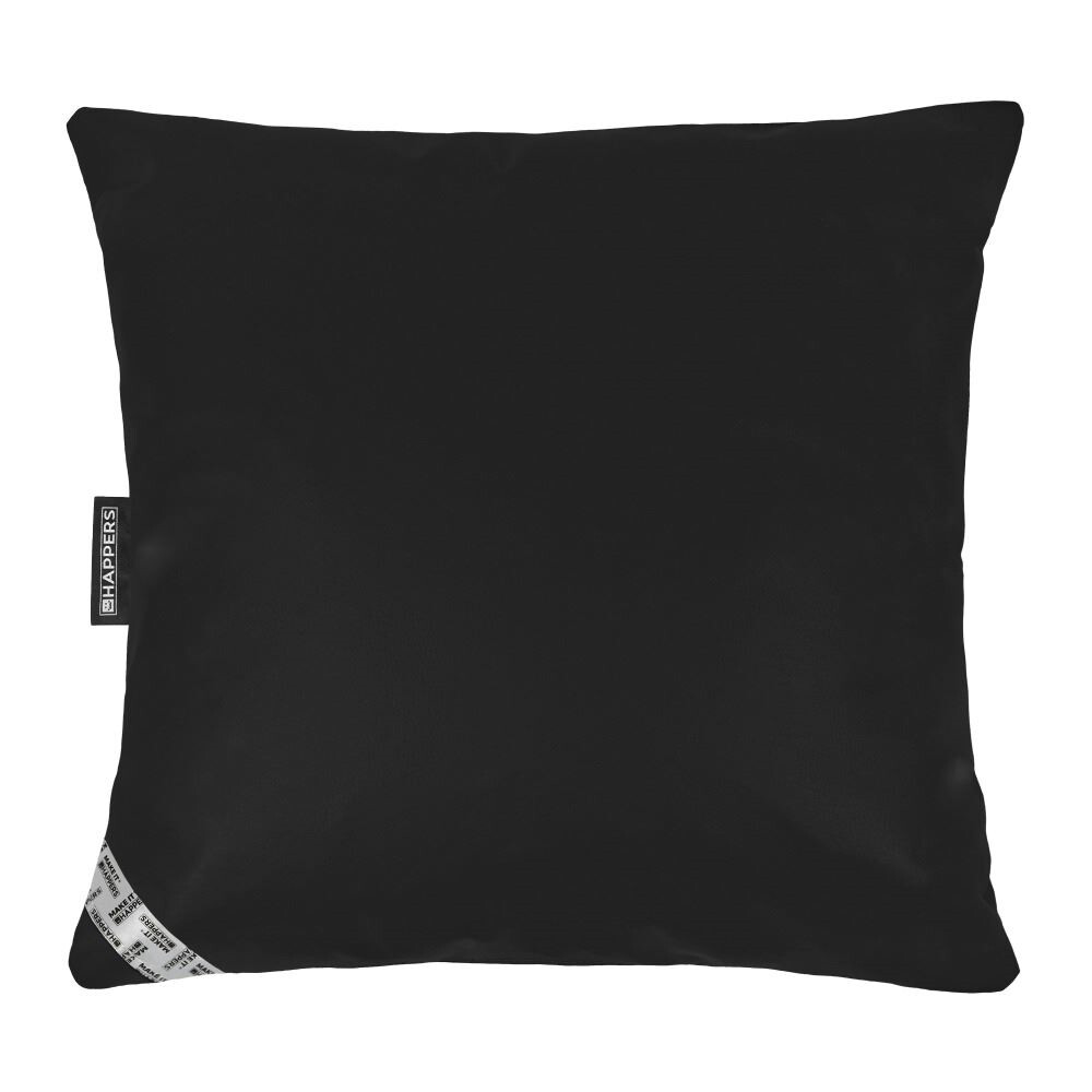 Cuscino in similpelle per esterni Nero Happers (1)