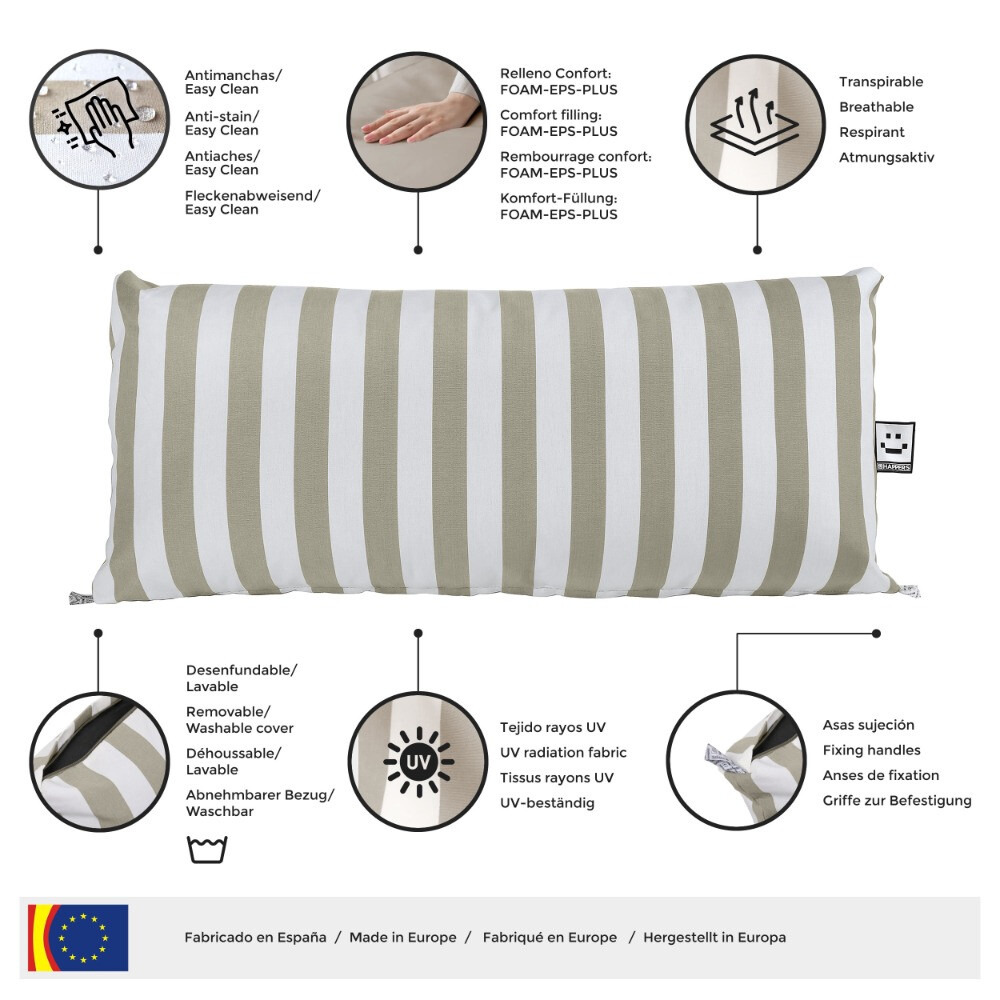 Cuscino da pavimento multiuso esterno Toldotex Beige (3)