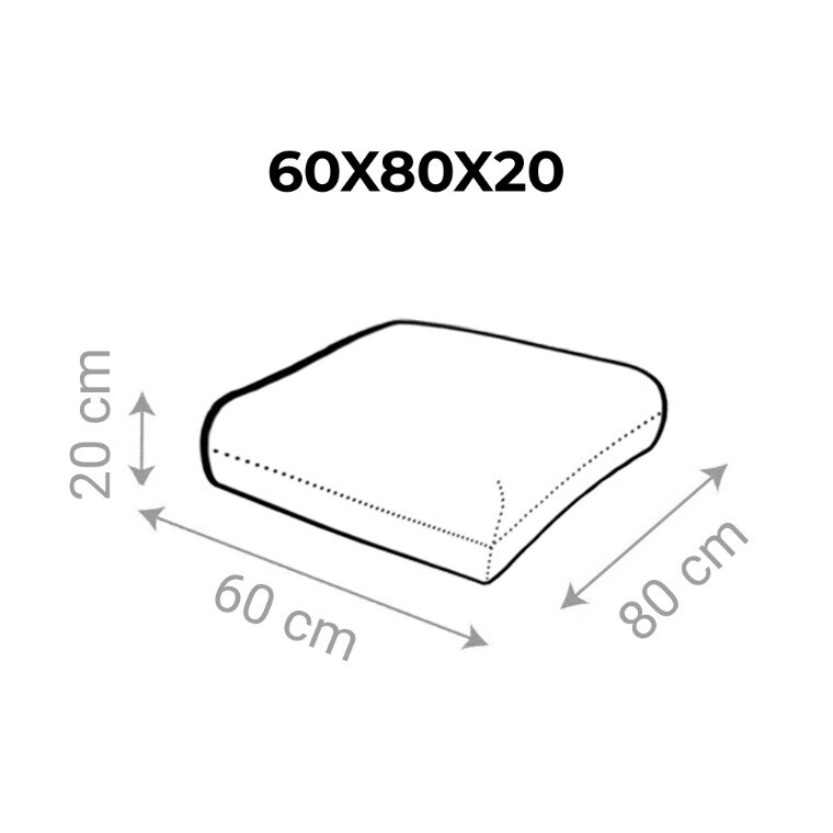 Cuscino da pavimento multiuso esterno Toldotex Blu (3)