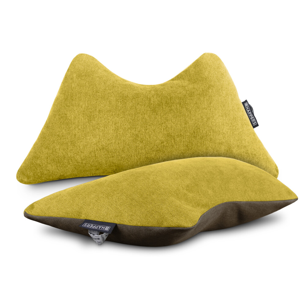 Cuscino multiuso Giallo lombare, cervicale, per le gambe e per la lettura. Confezione da 2 unità. ()