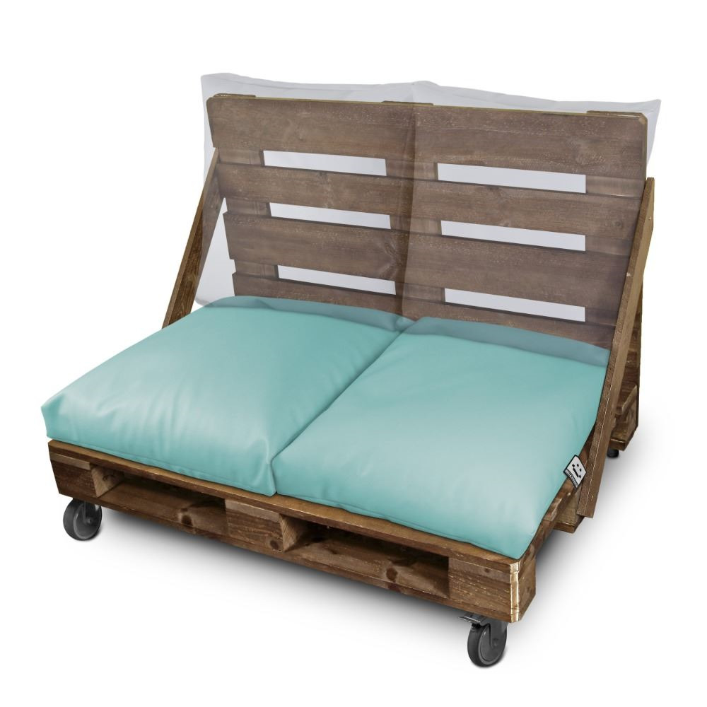 Cuscino multiuso da terra o schienale o sedile per pallet all'aperto Cielo blu Happers (5)