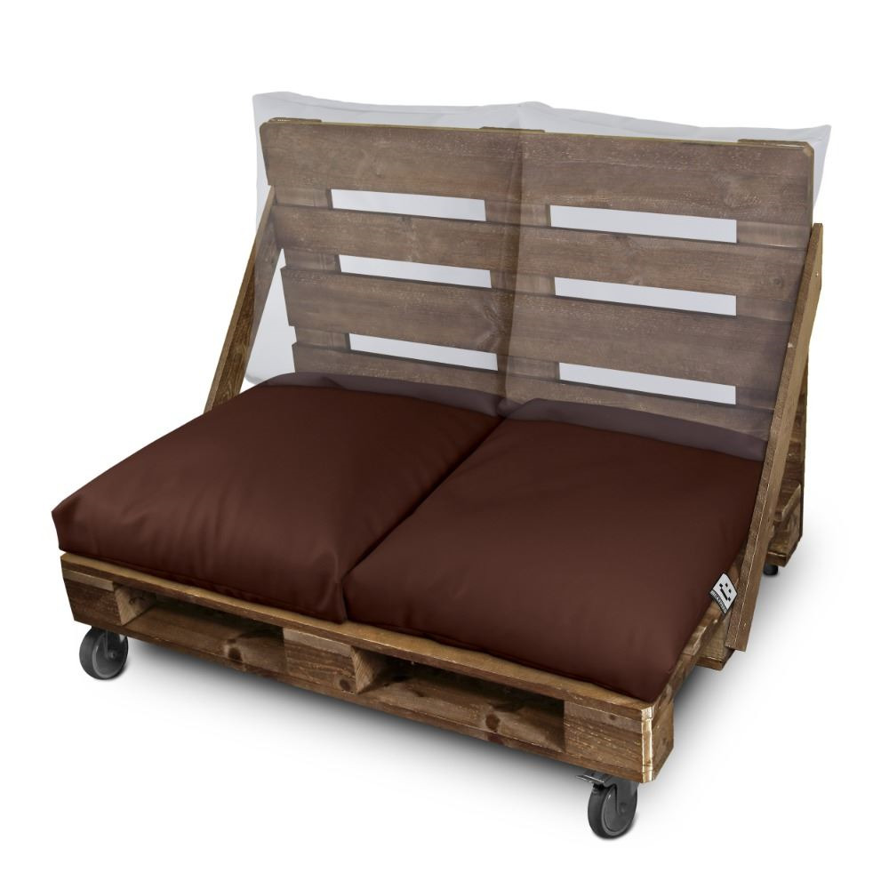 Cuscino multiuso da terra o schienale o sedile per pallet all'aperto Marrone Happers (5)
