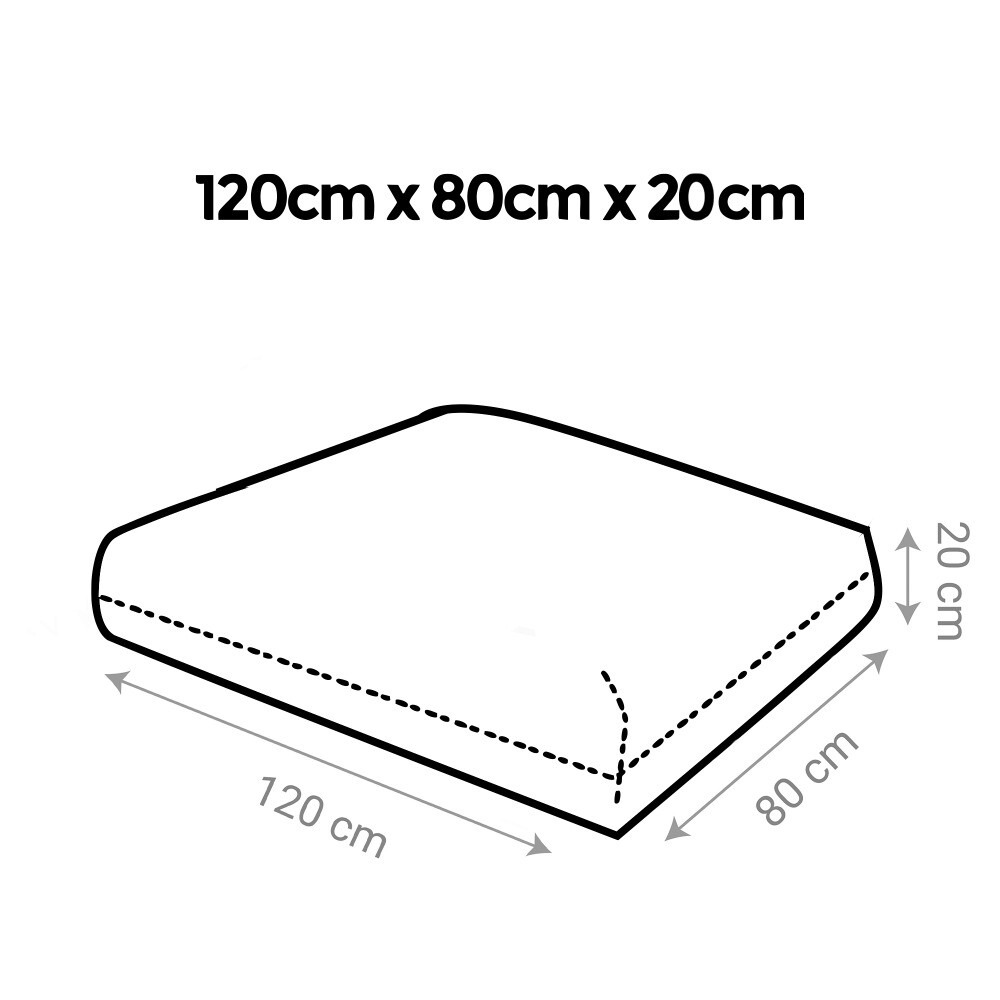 Cuscino per pallet in Similpelle da Esterno Patagonia Bianco (6)