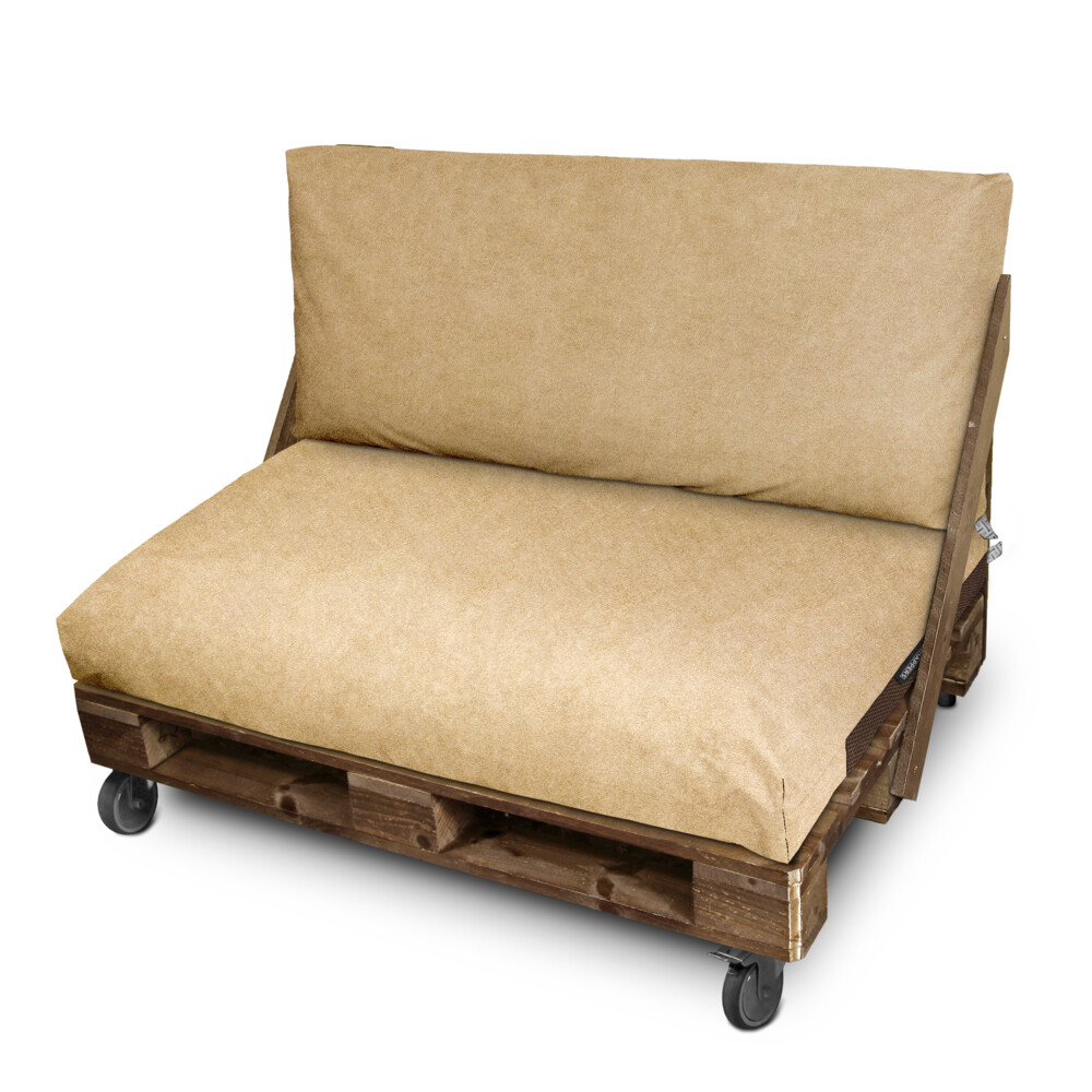 Cuscino per pallet in Similpelle da Esterno Patagonia Beige ()