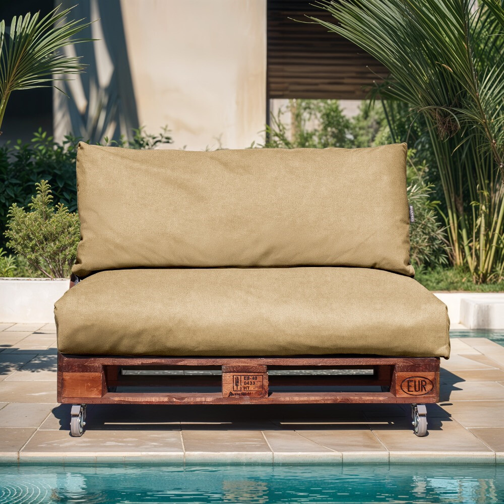 Cuscino per pallet in Similpelle da Esterno Patagonia Beige (5)