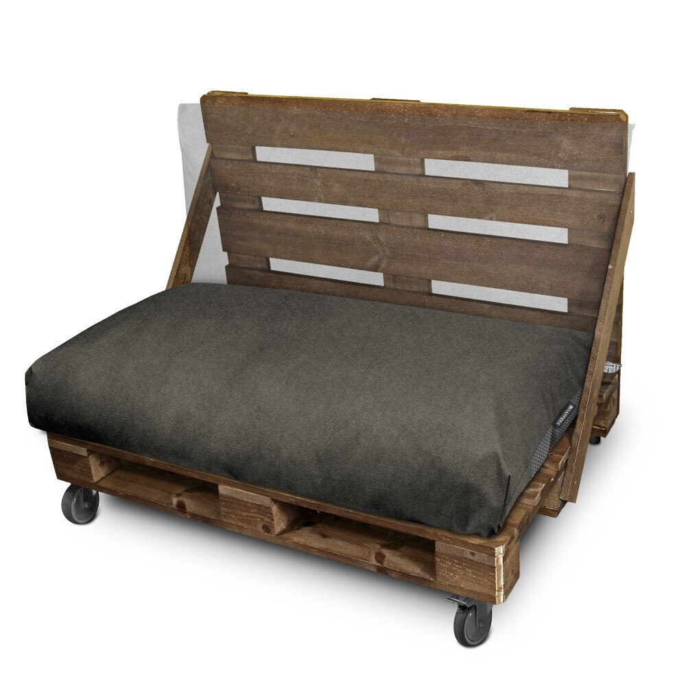 Cuscino per pallet in Similpelle da Esterno Patagonia Grigio (2)