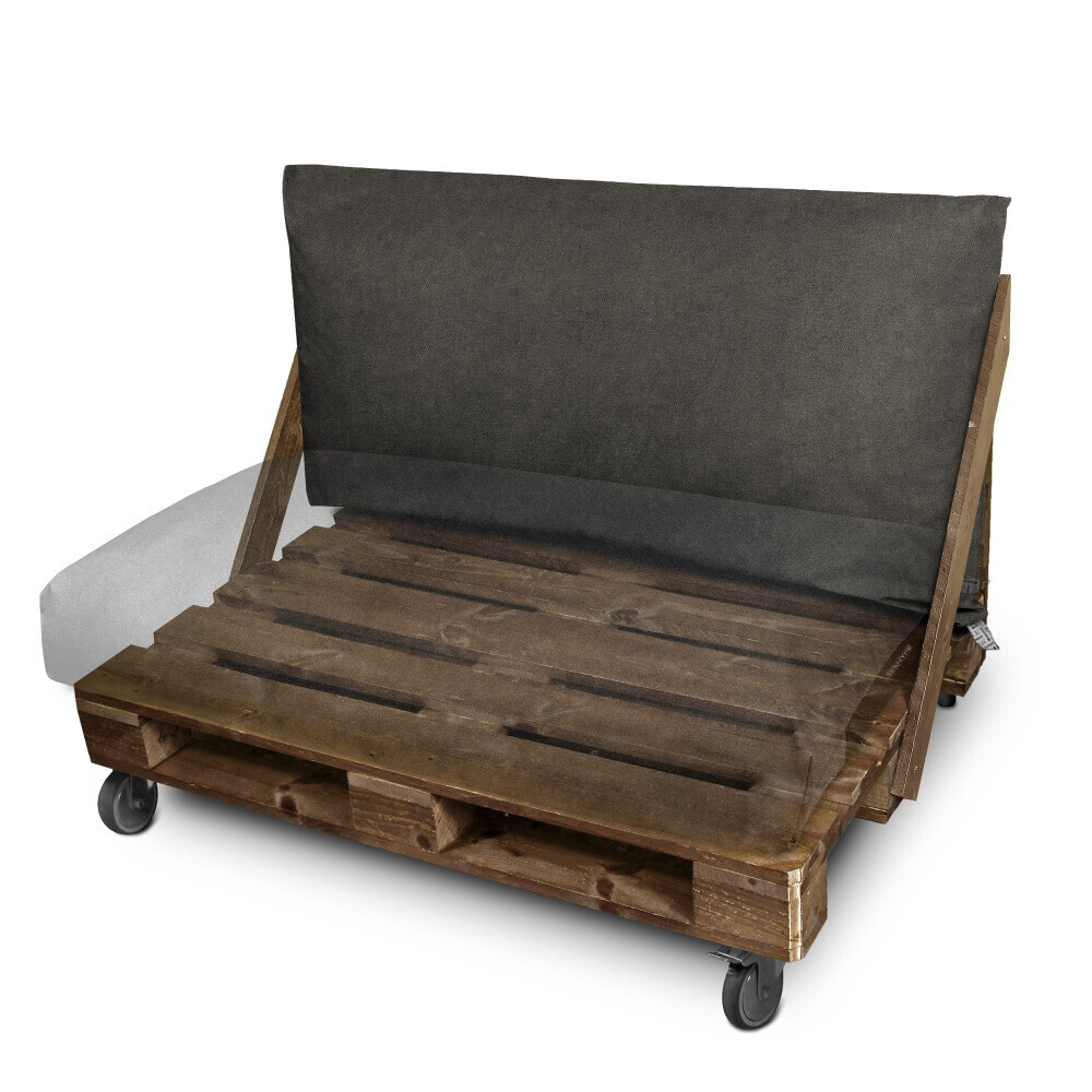Cuscino per pallet in Similpelle da Esterno Patagonia Grigio (3)