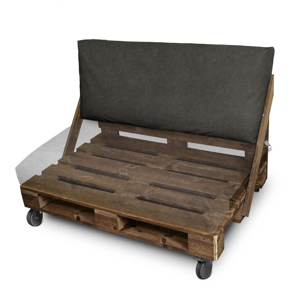 Cuscino per pallet in Similpelle da Esterno Patagonia Grigio (2)