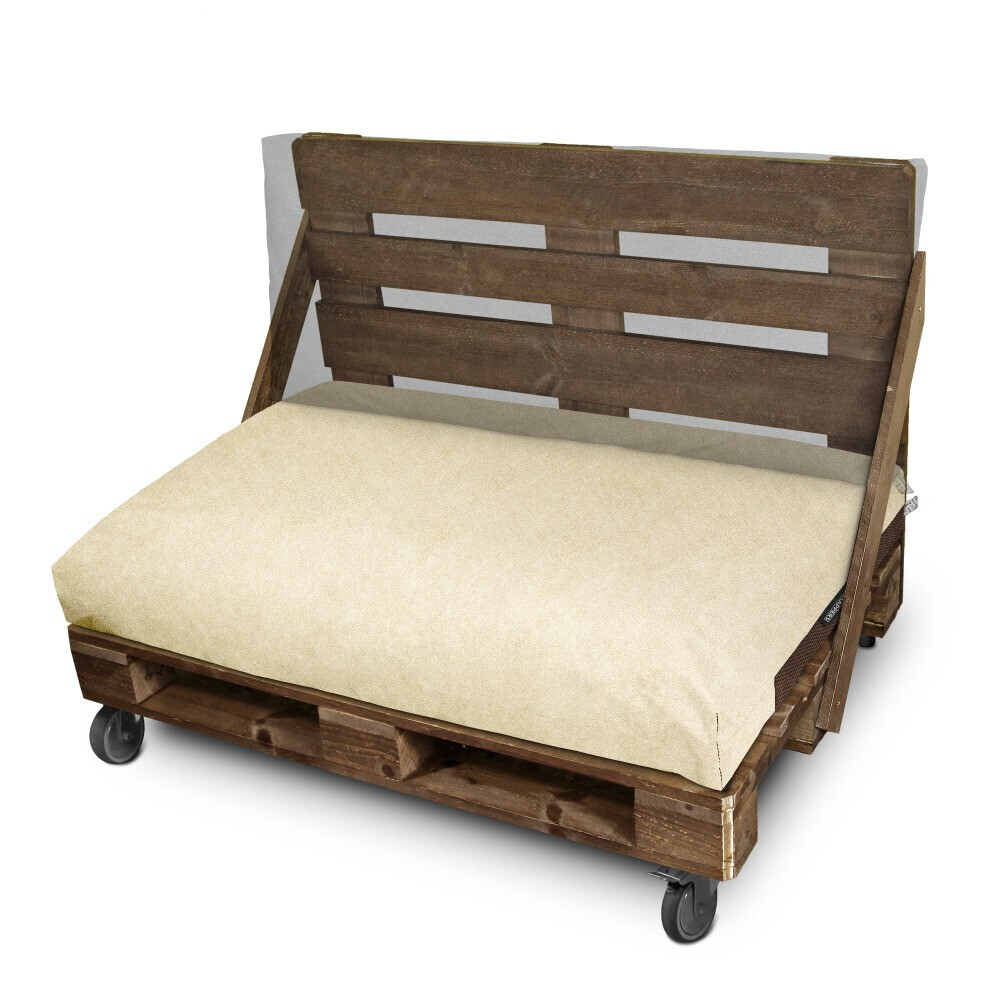 Cuscino per pallet in Similpelle da Esterno Patagonia Avorio (2)
