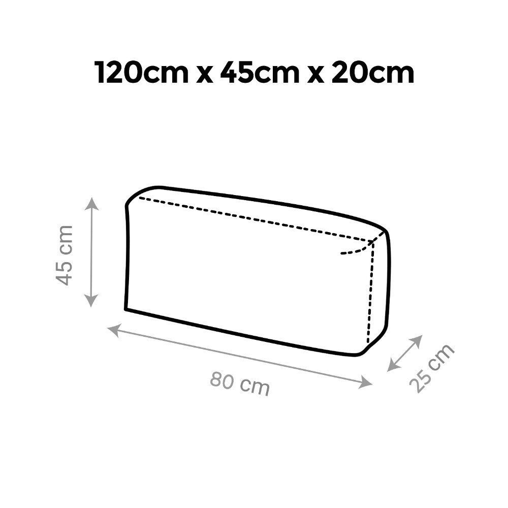 Cuscino per pallet in Similpelle da Esterno Patagonia Avorio (6)