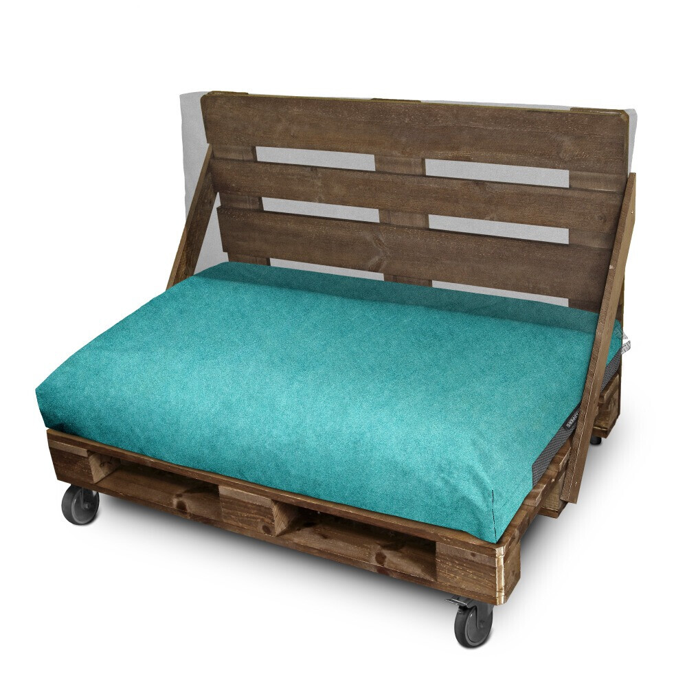 Cuscino per pallet in Similpelle da Esterno Patagonia Turchese (2)