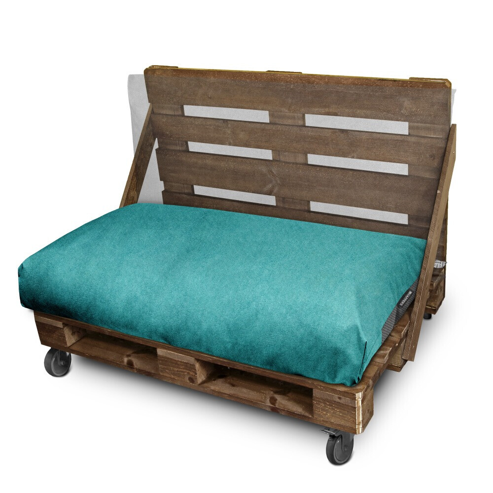 Cuscino per pallet in Similpelle da Esterno Patagonia Turchese (2)